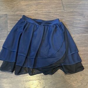 Euc capezio Kids Navy Blue dance Skirt